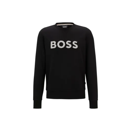 HUGO BOSS Logo Artwork Relaxed Fit Terry Sweatshirt