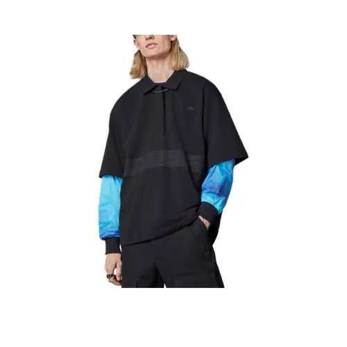 Adidas Originals Blue Version Collection Polo Shirt Men's Black