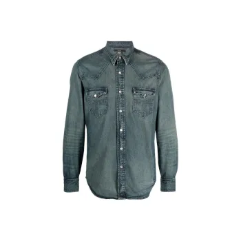 Polo Ralph Lauren Dark Washed Western Denim Shirt