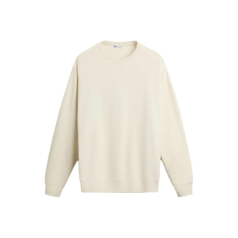 ZARA Sweatshirt Men's Raw White-0