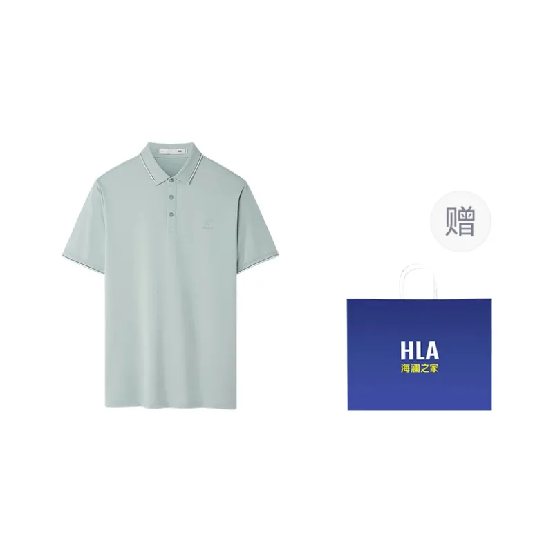 HLA Short Sleeved Polo Shirt Men's-11