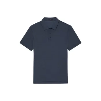 THEORY Bron Short Sleeved Knitted Polo Shirt