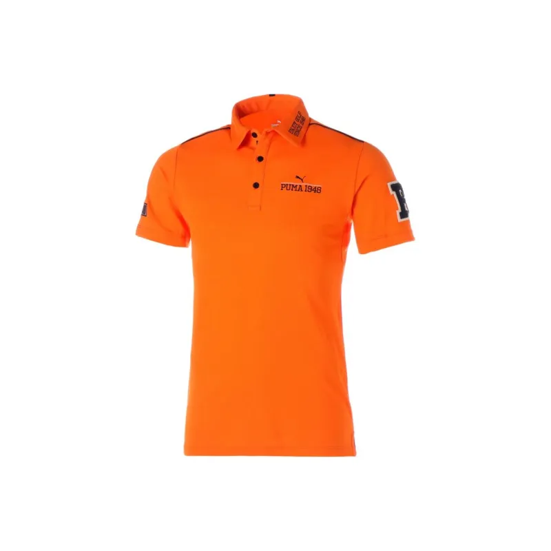 PUMA Golf Cool Touch Polo Shirt Men's Orange-0
