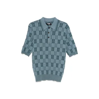 AMIRI Checked Polo Shirt