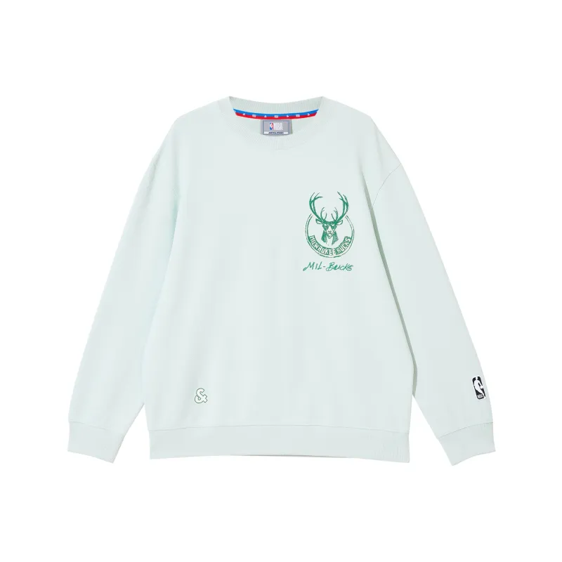 JACK JONES· x NBA Sweatshirt Men's Light Green-0