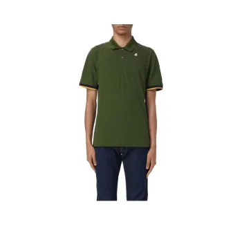 K WAY Polo Shirt Men's Dark Green