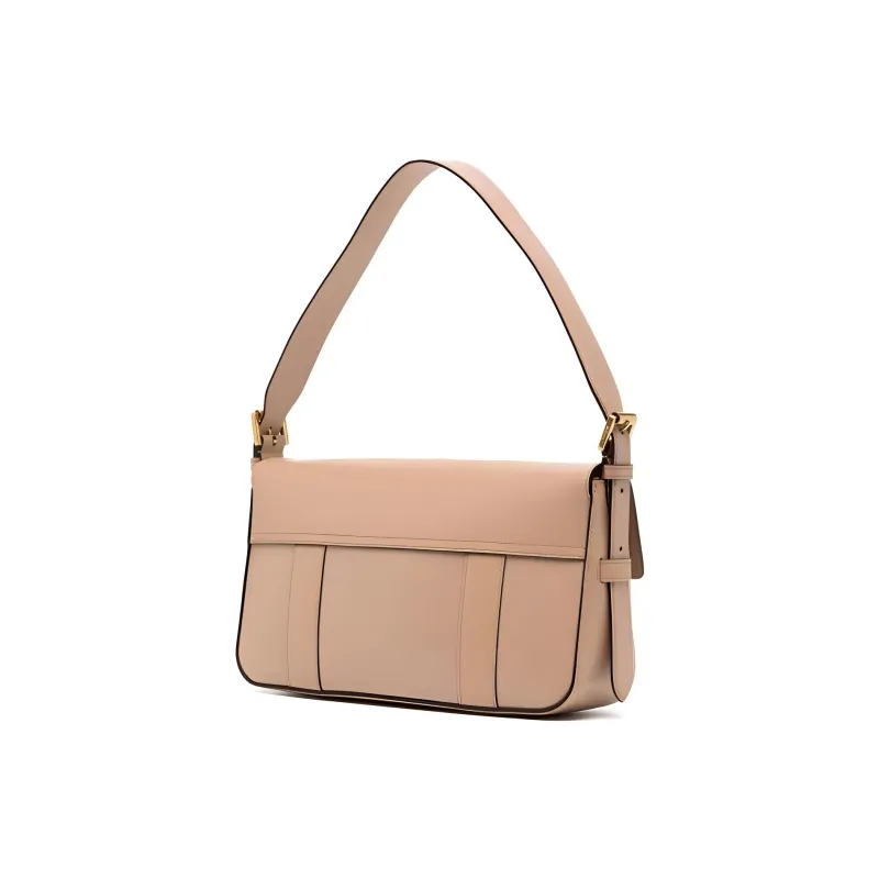 Mulberry Calfskin Handbag, Shoulder Bag Women's Light Beige-1