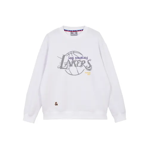 JACK JONES· x NBA Sweatshirt Men's Milk White