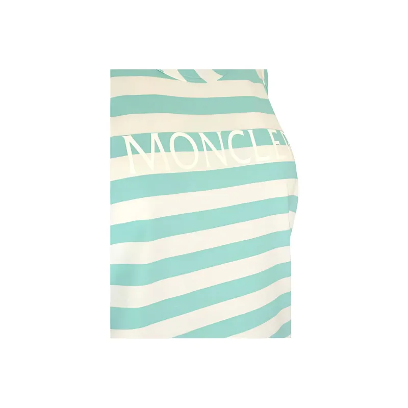 Moncler Logo Printed Scoopneck Striped Tank Top-5
