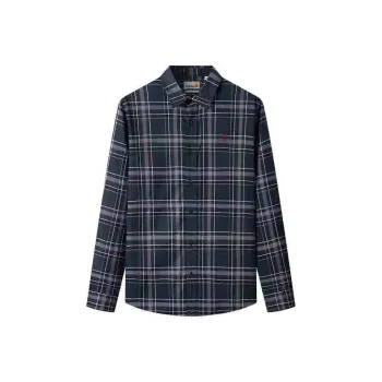 Timberland Shirt Men's Dark Blue Sapphire/Wheat