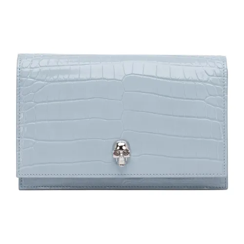 Alexander McQueen Calfskin Shoulder Bag Women's Light Blue
