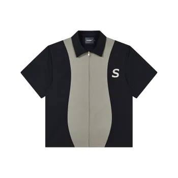 PASET Shirts Unisex Black Gray Color