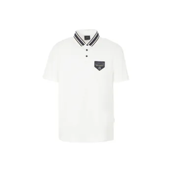 ARMANI EXCHANGE Logo appliqué Piqué Polo Shirt