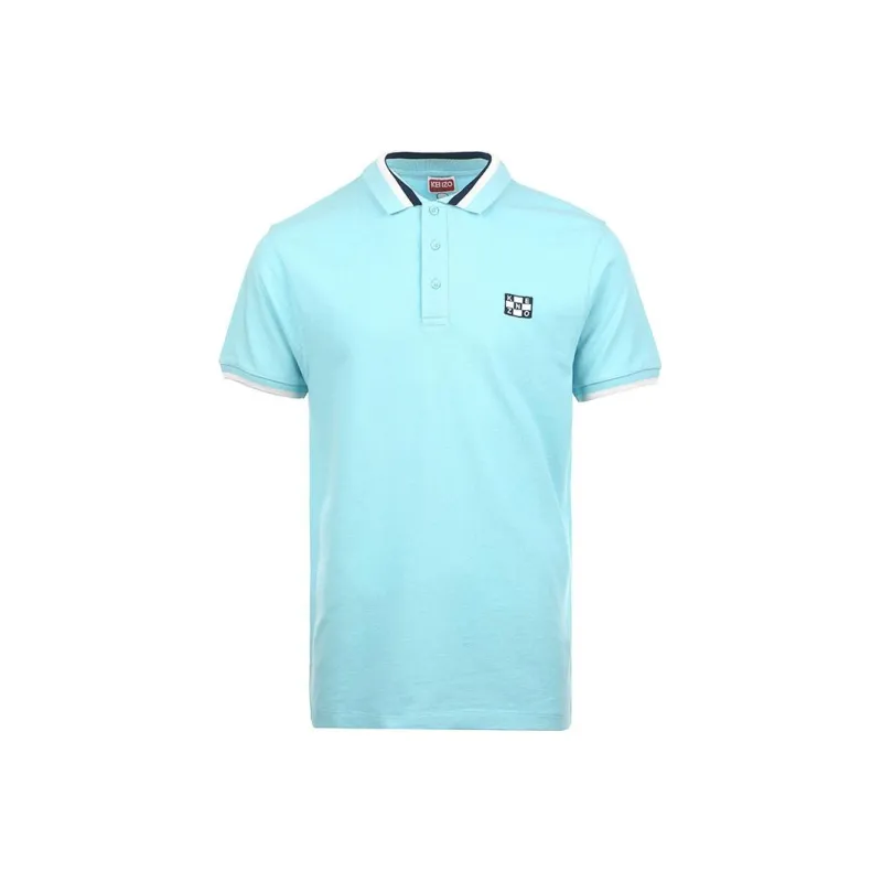 KENZO Polo Shirts Men Light Blue-0
