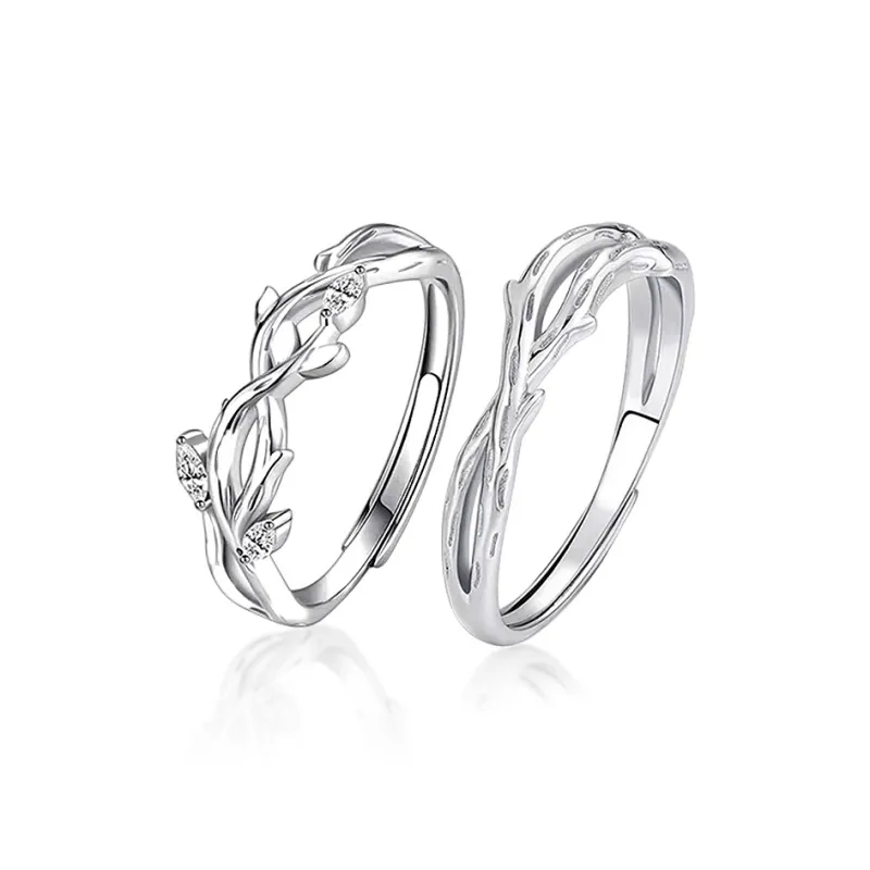 MEOBURLIY S 999 Fine Silver Rings Unisex-5
