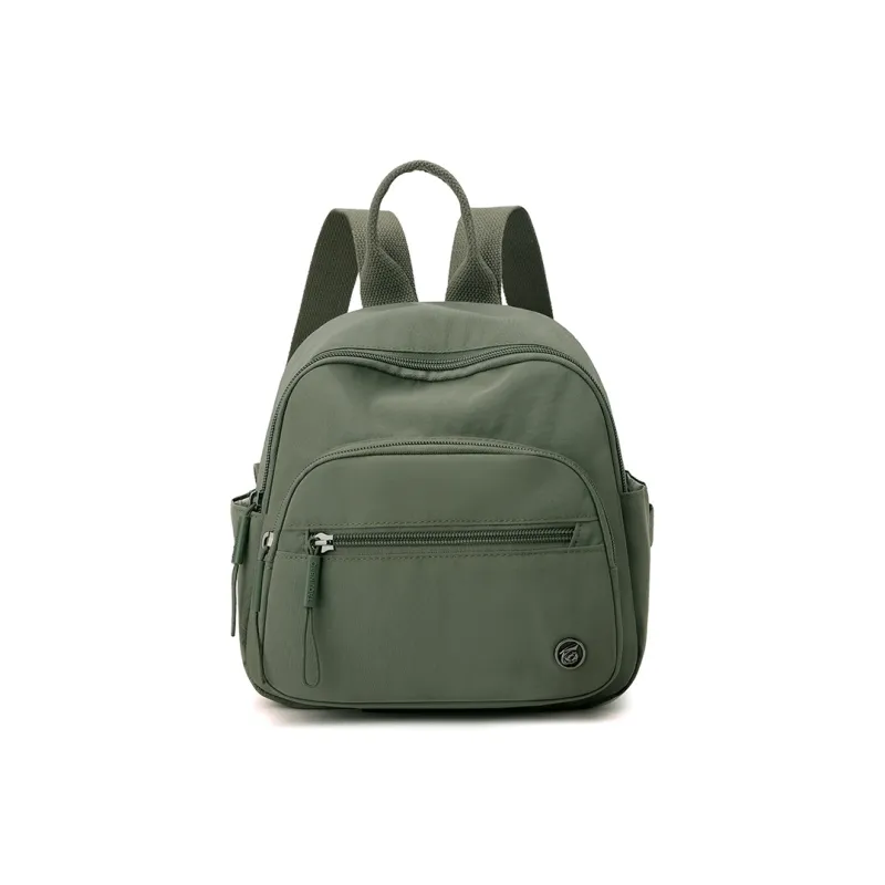 Yalu Nylon Backpack Regular Women's Black/Brown/Yellow/Purple/White/Green-17