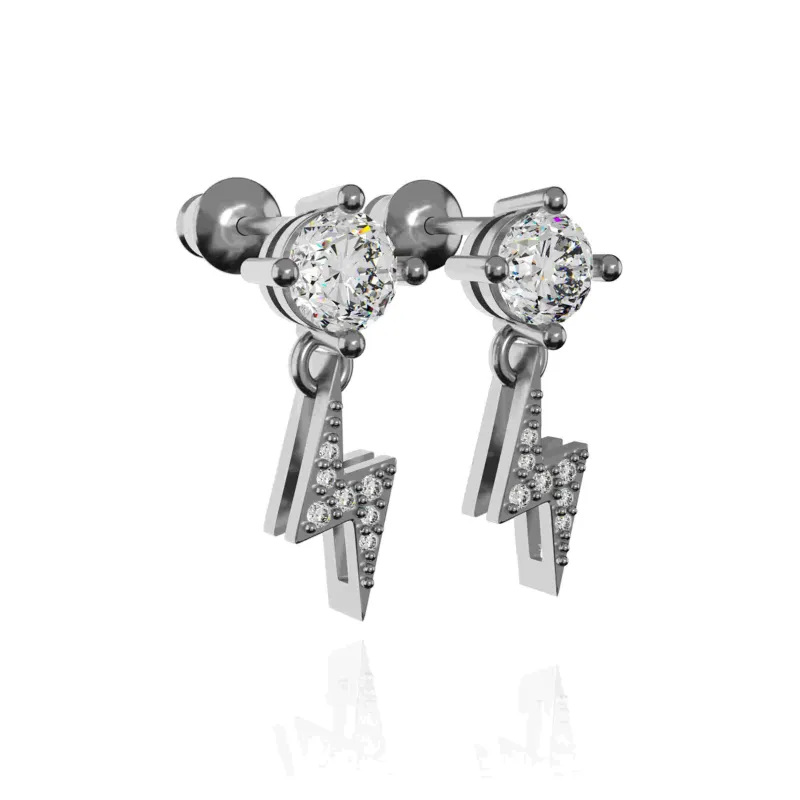 ICEGANG S925 Silver Earrings Unisex-1