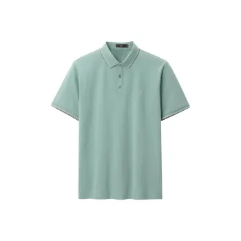 HLA Polo Shirts Men Cooling Antibacterial Anti-Mite-Lake Green F4