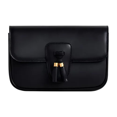 CELINE Calfskin Fanny Pack Regular Women's Black