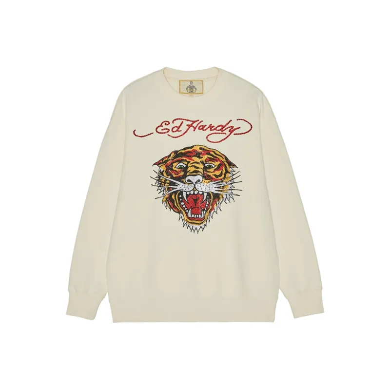 Ed Hardy Polo Shirt Men's Ivory White-0