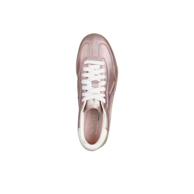 Skechers Slip Resistant Waterproof Low Top Skateboard Shoes Women's Pink-3