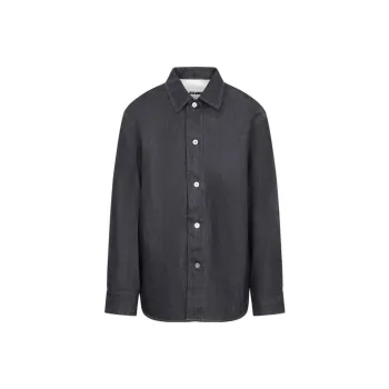 JIL SANDER Curved Hem Denim Shirt