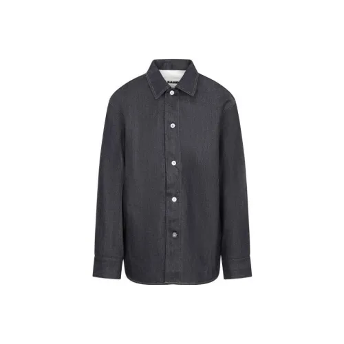 JIL SANDER Curved Hem Denim Shirt