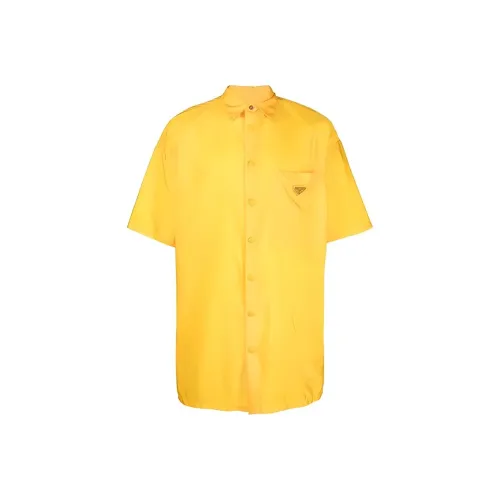 PRADA Shirts Men Yellow