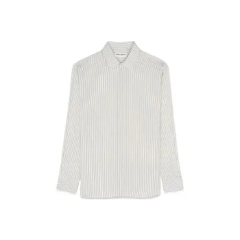 SAINT LAURENT Striped Long Sleeved Shirt