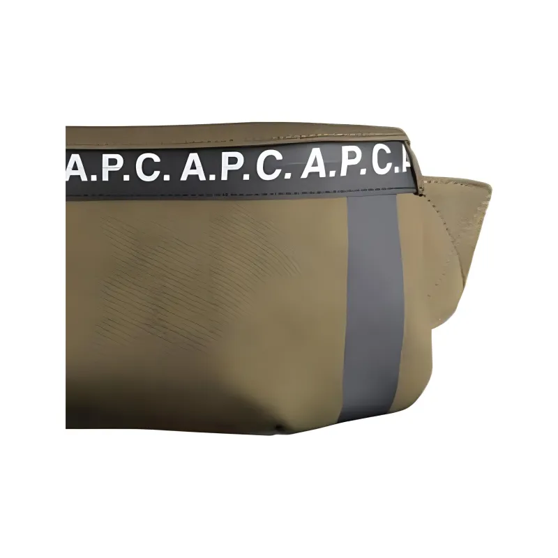 A.P.C Cotton Fanny Pack Men's Dark Brown Gray-1