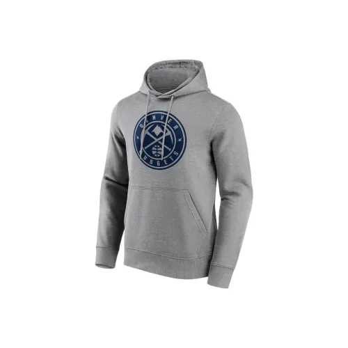 NBA Denver Nuggets Mono Logo Hoodie Sweatshirt Men's Gray