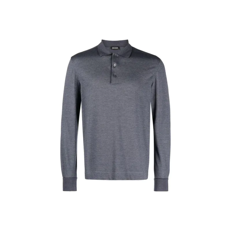 Zegna FW23 Polo Shirt Men's Blue-0