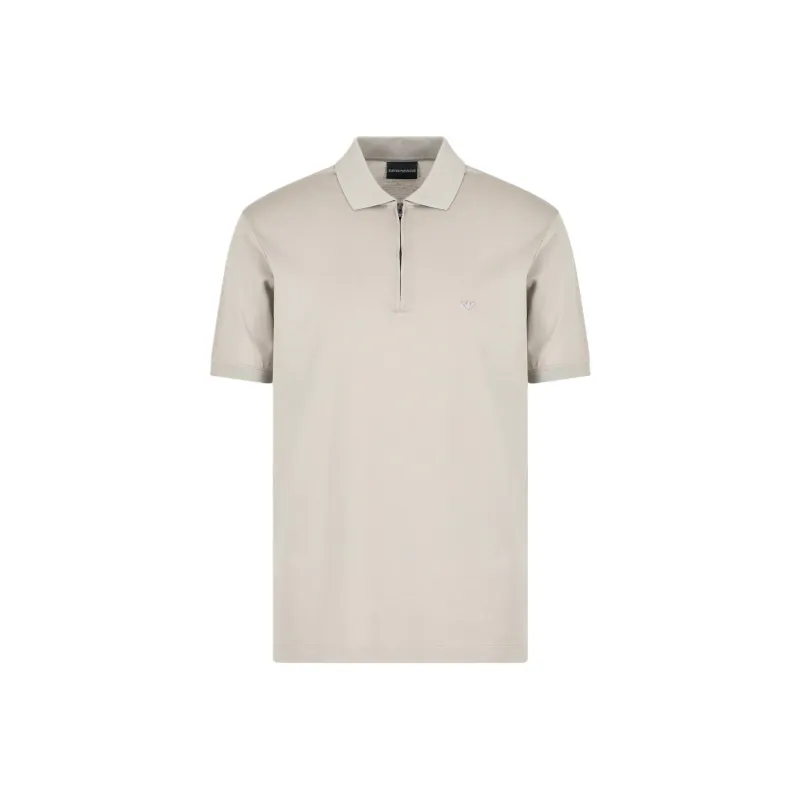 EMPORIO ARMANI Asv Lyocell blend Jersey Polo Shirt With Zip-0