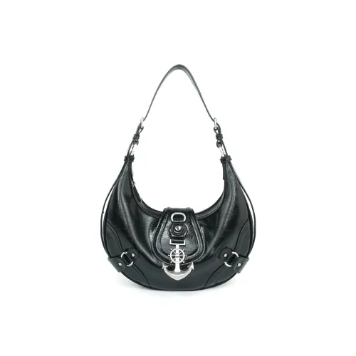 VFVF BAG OFFICAL PU Crossbody Bag, Shoulder Bag Regular Women's Black/Silver