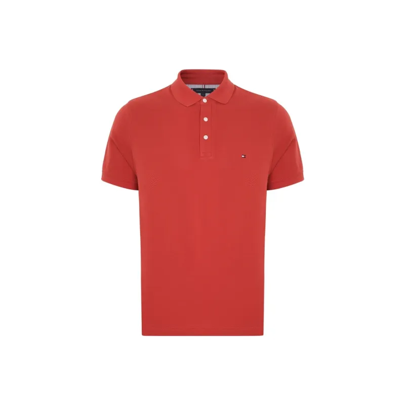 Tommy Hilfiger Logo embroidered Cotton Polo Shirt-5