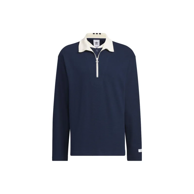 Adidas Originals FW23 Polo Shirt Unisex Navy Blue-0