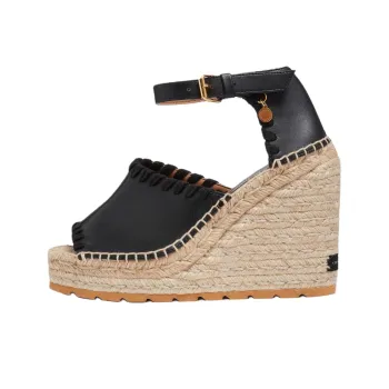 Stella McCartney Gaia Wedge Heel High Heels Women's Black