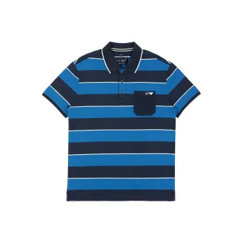 ARMANI JEANS Polo Shirts Men Blue