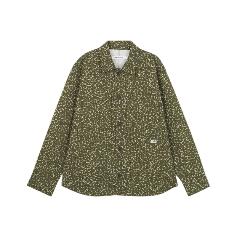 Maison Kitsuné Allover Floral Printed Overshirt-0