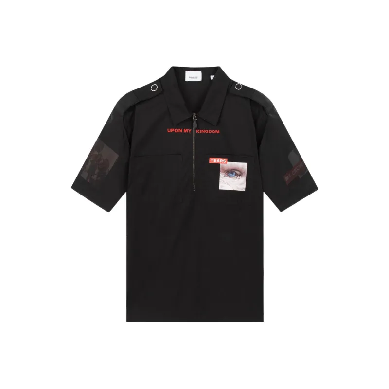 Burberry Shirts Men Black-0