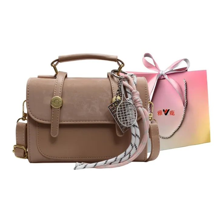 Yalu PU Shoulder Bag, Crossbody Bag, Handbag Women's Ecru/Pink/Khaki-21