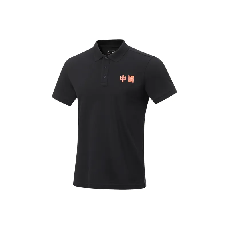 LiNing Sports Life Collection Polo Shirt Men's Black-0