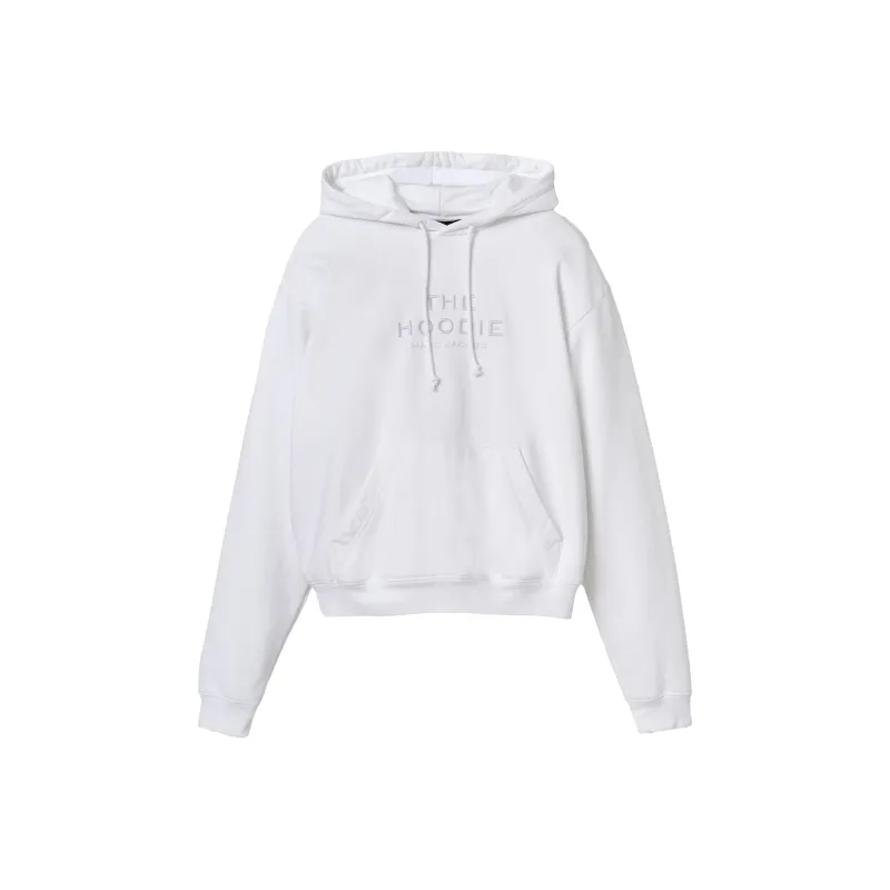 MARC JACOBS Logo Embroidered Drawstring Hoodie-0