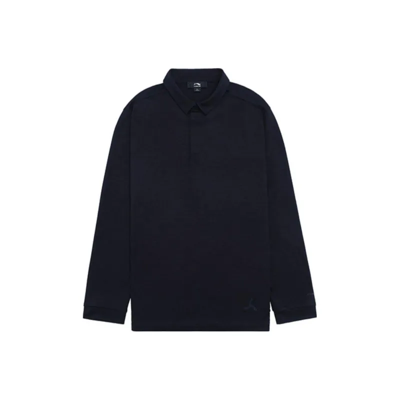 LI NING 1990 Commuter Series Polo Shirts Men Dark Ship Blue-0