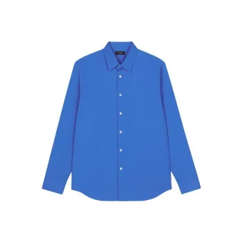 THEORY Shirts Men Coastal Blue