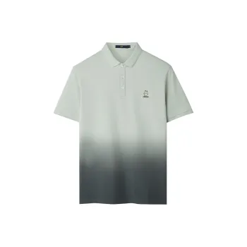 HLA Polo Shirts Men Light Green Gradient 62