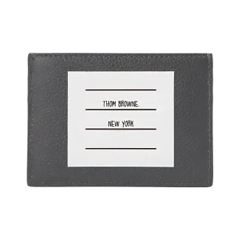 THOM BROWNE· Calfskin Cropped Wallet Men's Gray