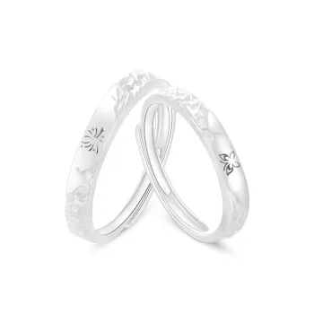 PRETTY DIARY S 999 Fine Silver Rings Unisex