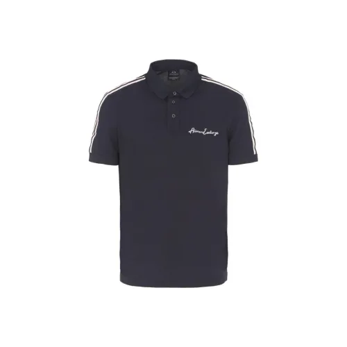 ARMANI EXCHANGE Polo Shirts Men Blue
