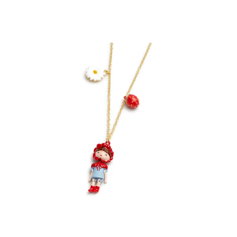 LES NEREIDES Gold Plated Necklaces Women's Red-2